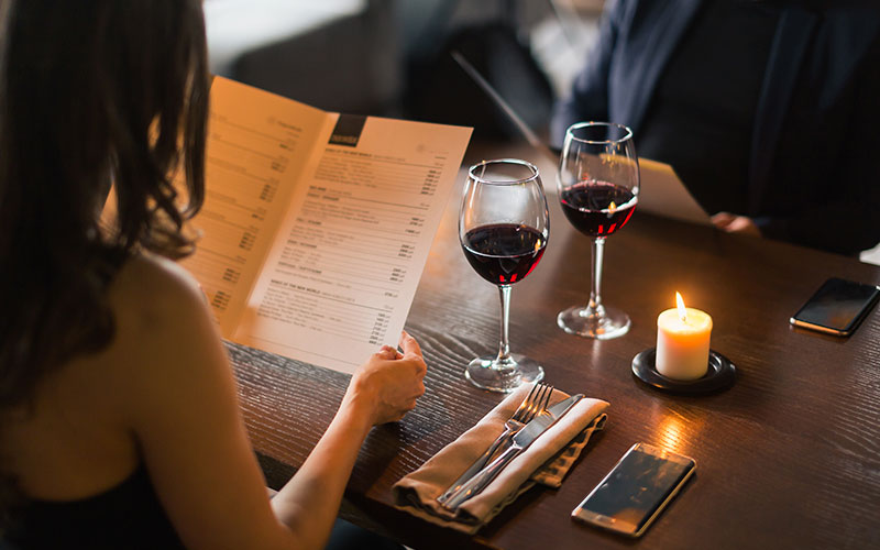 carta impresa para restaurantes